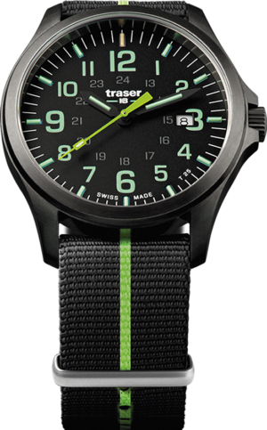 Watch Traser P67 Officer Pro Gun Pro GunMetal Black/Lime Green