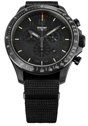 Ceas Traser P67 Officer Pro Cronograf Negru