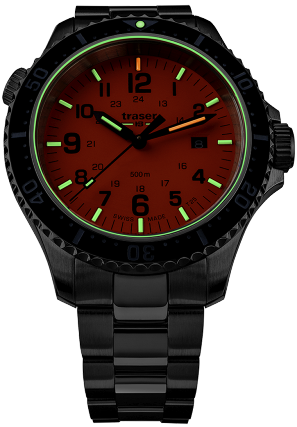 Traser P67 Diver Watch Orange Set Special