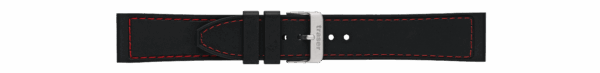 P66 red Combat black rubber strap
