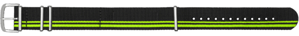 P66 Green Spirit black-green fabric belt