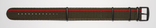 Fabric strap P68 Pathfinder Automatic green-red