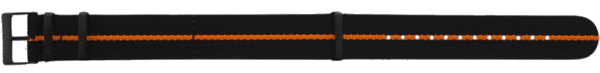 Curea textilă P67 Officer Pro Quartz negru/portocaliu